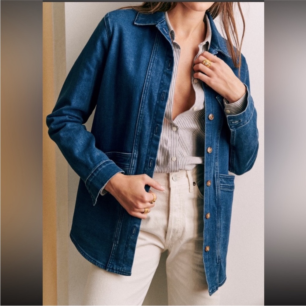 COPY - Sezane Will Jacket in Indigo size XS